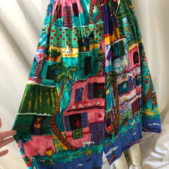 Vintage colorful skirt - Picture 3 of 4